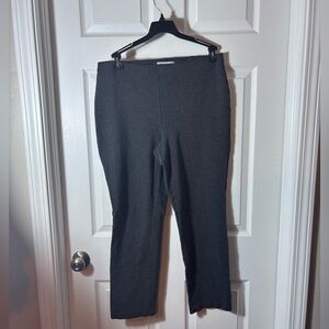 Liz Claiborne Pullon Alexis Women’s Pants Knit Size Large Elastic Waist Gray